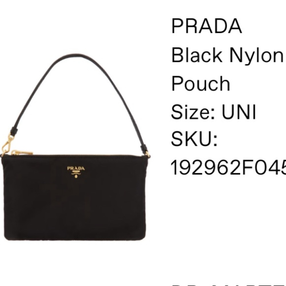 Prada nylon pouch bag